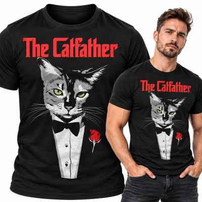 KOSZULKA ŚMIESZNA THE CATFATHER
